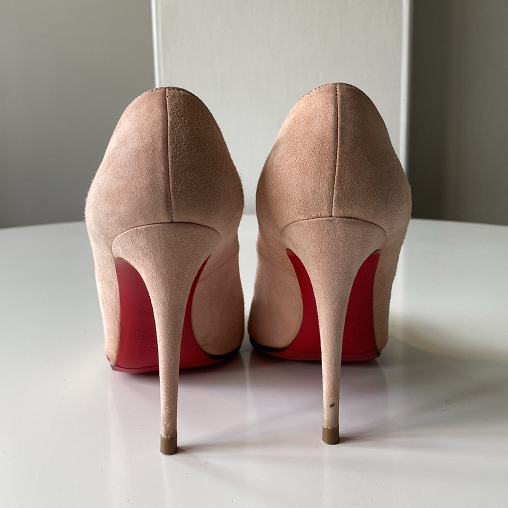 Christian Louboutin Dolly 100 Rosy Pink Suede 36 - Picture 5 of 7
